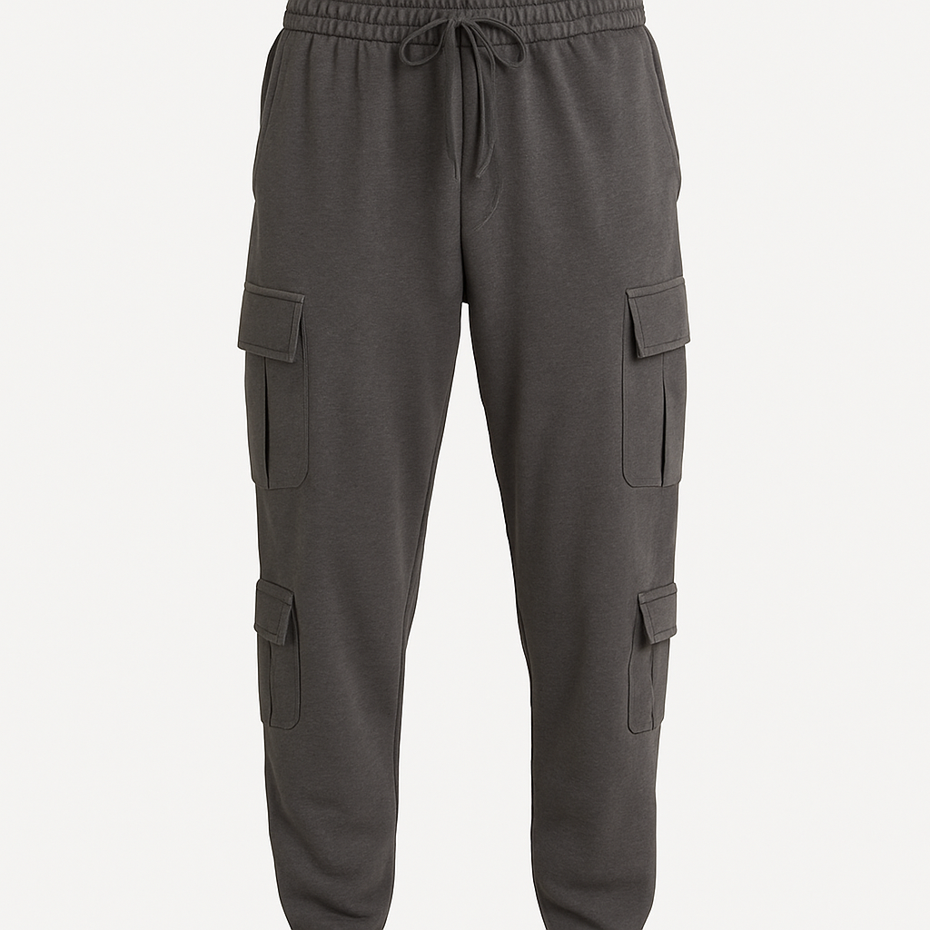 Charcoal Cargo Joggers - Domiciano Pants
