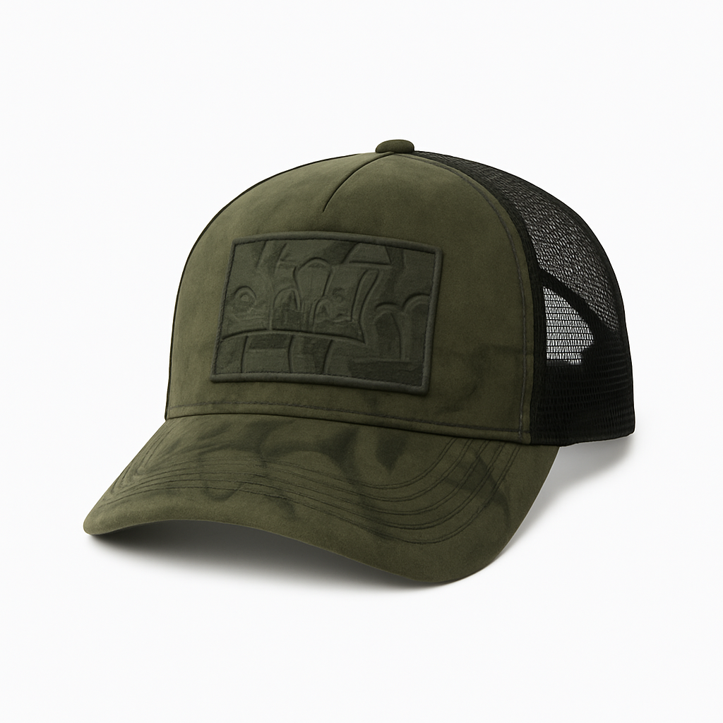 Suede Trucker Hat - Domiciano Hats